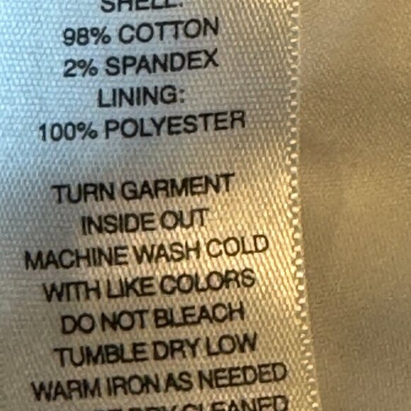 White House Black Market trellis pattern pleated, lined skirt with pockets size - Picture 7 of 7